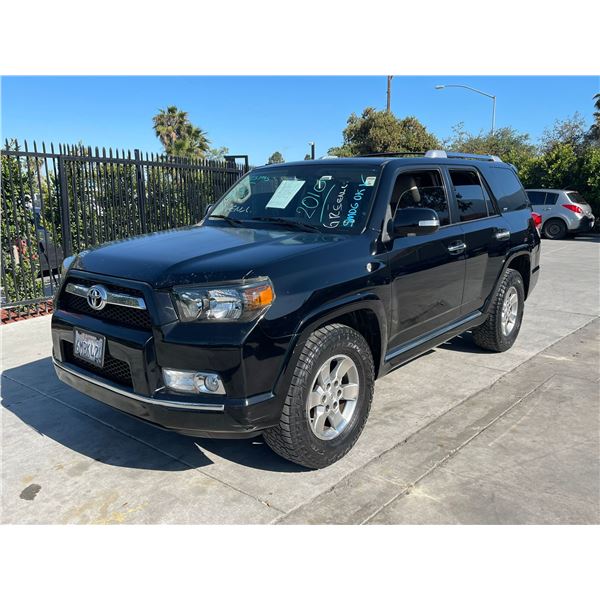 TOYT 4RUNNER 2010 REPO-WAIT/TITLE-SMOG