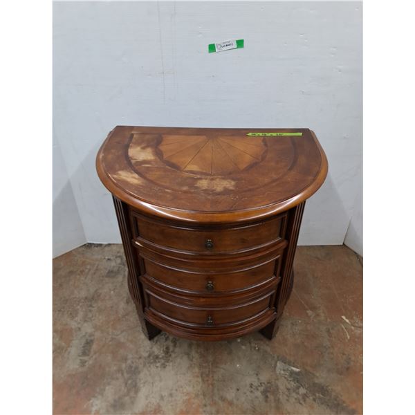 *Wooden Half Moon Table - Cannot Ship