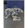 Image 3 : # Swarovski Crystal - Polar Bear Siku Figurine w/Box & Certificate - 7" x 4"