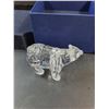 Image 3 : # Swarovski Crystal - Polar Bear Figurine in Box w/Certificate- 4" x 2.5"