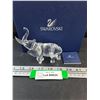 Image 1 : # Swarovski Crystal - Elephant Figurine in Box w/Certificate - 4.5" x 4"