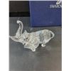 Image 2 : # Swarovski Crystal - Elephant Figurine in Box w/Certificate - 4.5" x 4"