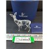 Image 1 : # Swarovski Crystal - Deer Figurine in Box w/Certificate - 4" x 3.5"