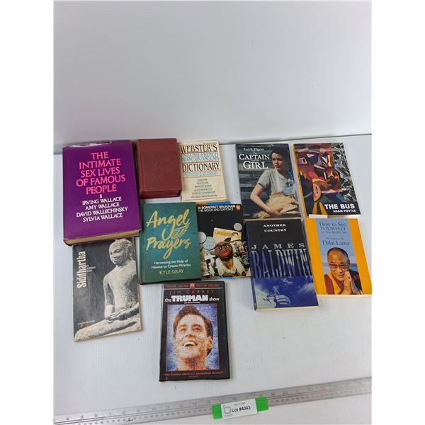 (10) Books - Angel Prayers, James Baldwin another Country, The Captain And The Girl, Misc
