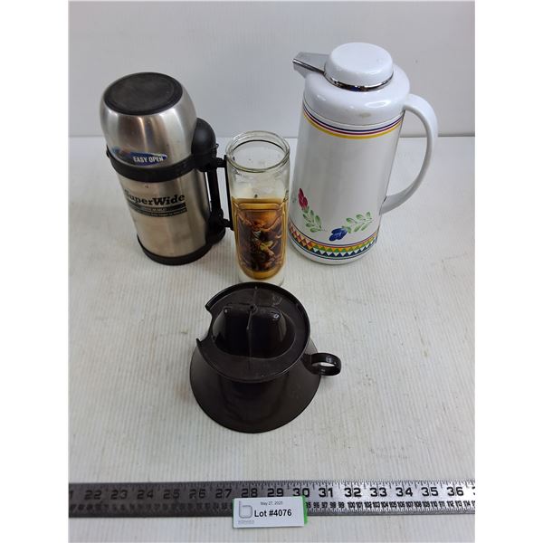 Carafe, Thermos, Candle, Coffee Basket