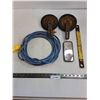 Image 1 : Pair of Shop Wheels, Extension Cord, Mirror