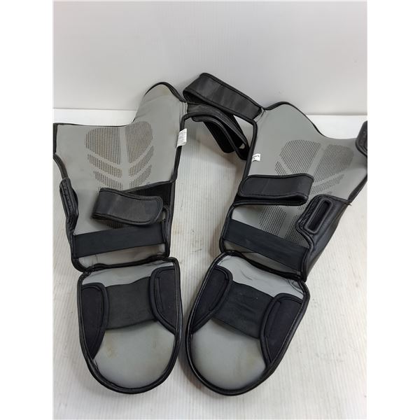 Pair of Hayabusa Kick-boxing Leg Pads - Size Large