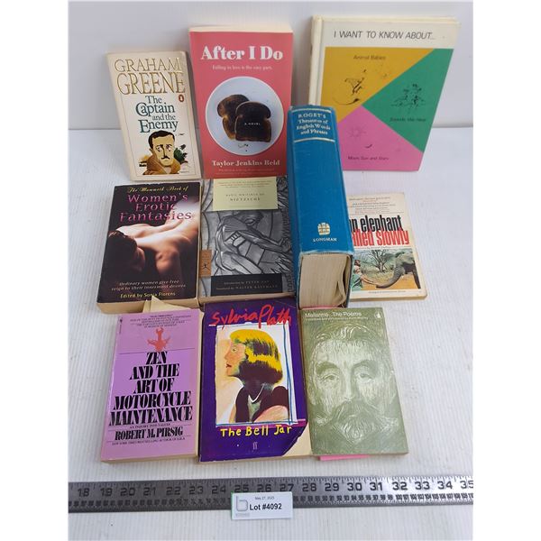 (10) Books (Women's Erotic Fantasies, After I Do, the Bell Jar)