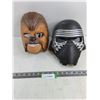Image 1 : (2) Star Wars Masks (Chewbacca with Voice & Kylo Ren)