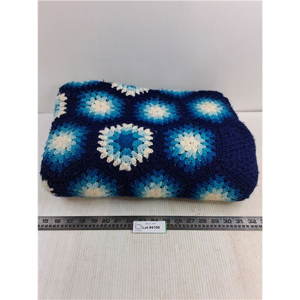 Crocheted Blanket - 5.5' x 4' Approx