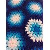 Image 2 : Crocheted Blanket - 5.5' x 4' Approx