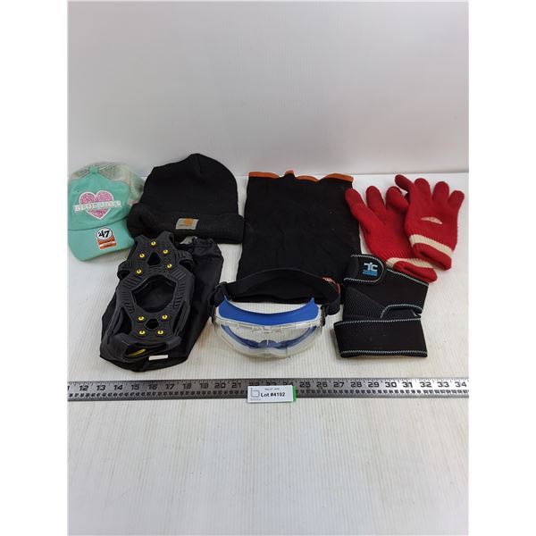 Ice Grip Treads, Ski Goggles, Winter Workwear, Detroit Red Wings Knit Gloves, Misc.