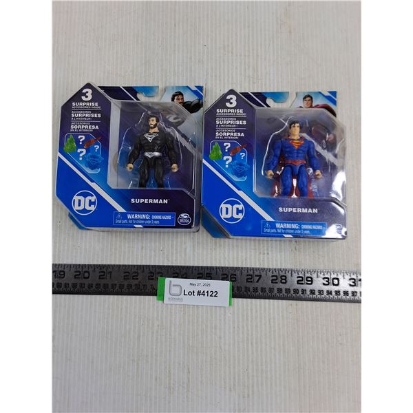 (2) DC Comics Superman Figurines (NIB) - Authenticity Not Guaranteed