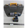 Image 1 : Mastercraft Maximum Cordless Drill with Battery Pack & Tote - Untested - As is