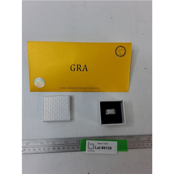 Moissanite Ring with GRA Certificate- CANNOT AUTHENTICATE