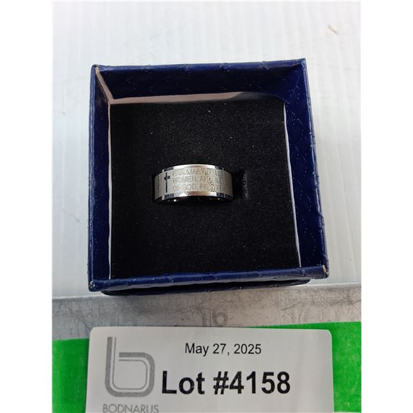 Silver tone Metal Ring