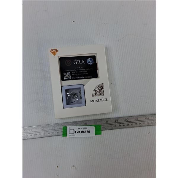 Moissanite Ring with GRA Certificate- CANNOT AUTHENTICATE