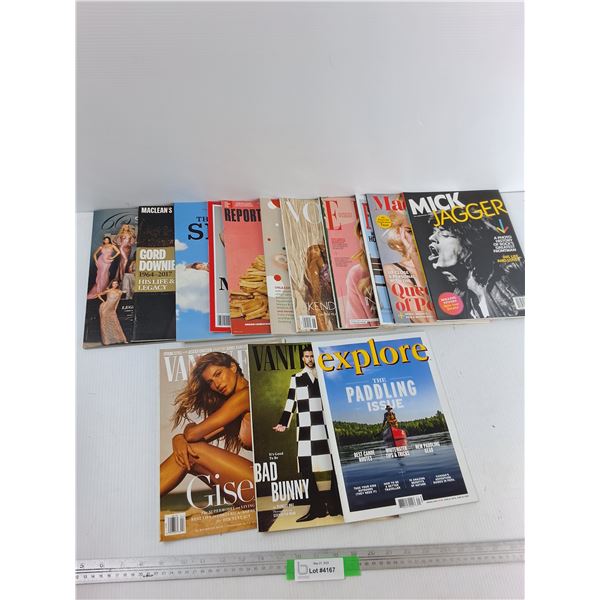 (14) Magazines - Vanity Fair October 2023, Vanity Fair April 23, Mick Jagger The Unofficial Story, M