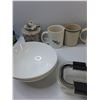 Image 2 : (8) Mugs (2) Bowls, Misc