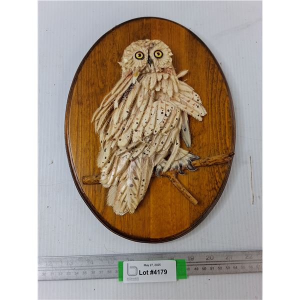 Textured Owl Wall Decoration