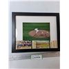 Image 1 : Framed Baseball Picture with 2 Baseball Tickets- - CANNOT GUARANTEE AUTHENTICITY