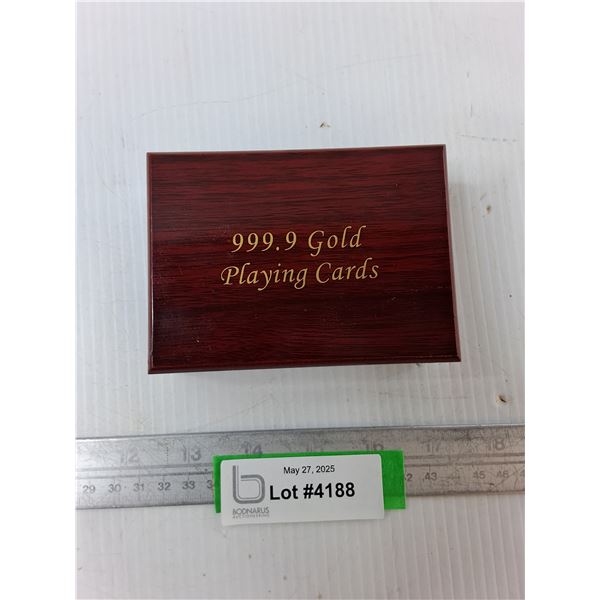 Gold Foil Playing Cards - CANNOT GUARANTEE AUTHENTICITY
