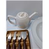 Image 3 : Assorted Items, Serving Bowl, Cheese Knife and Utensils, Teapot, Misc