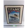 Image 1 : Framed Titanic Poster 20 x 16"