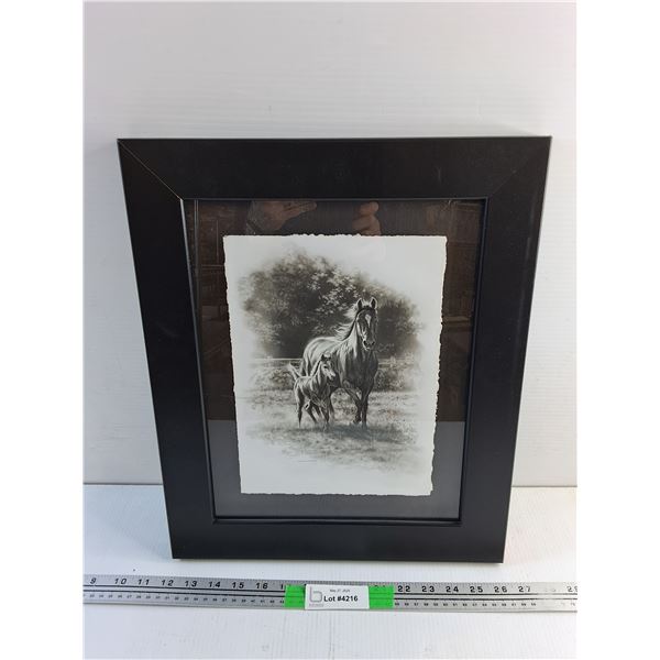 Framed Horse Wall Art Print 18 x 14"