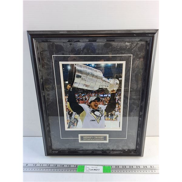 Framed Sidney Crosby Pittsburgh Penguins Wall Art Print 18 x 15"