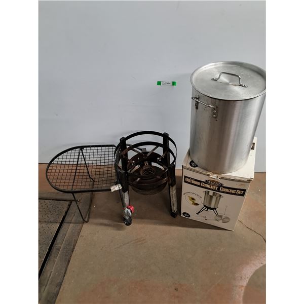 *Outdoor Gourmet Cooking Pot and Propane Stove - Cannot Ship