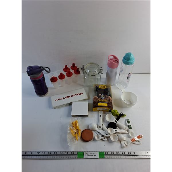 Water Bottle, Icicle Mold, Jar, iPhone 6 Case, Measuring Spoons and Notebook