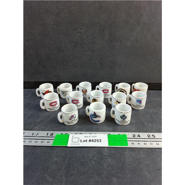Various Miniature NHL Mugs