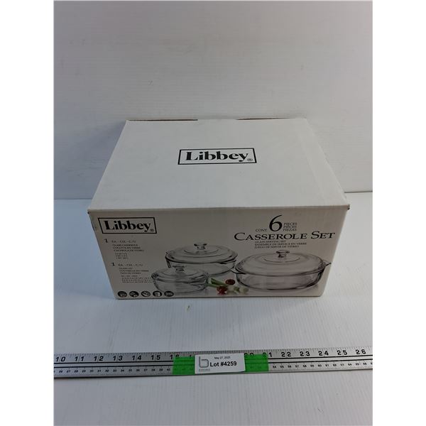 Libbey Casserole Dishes - ( Incomplete) Only 4 pcs