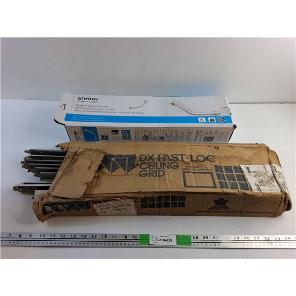 Moen Designer Angled Grab Bar and DX Fast Loc Ceiling Grid