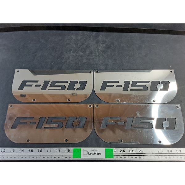 (4) F-150 Mud Flap Covers 10 x 4 1/2"