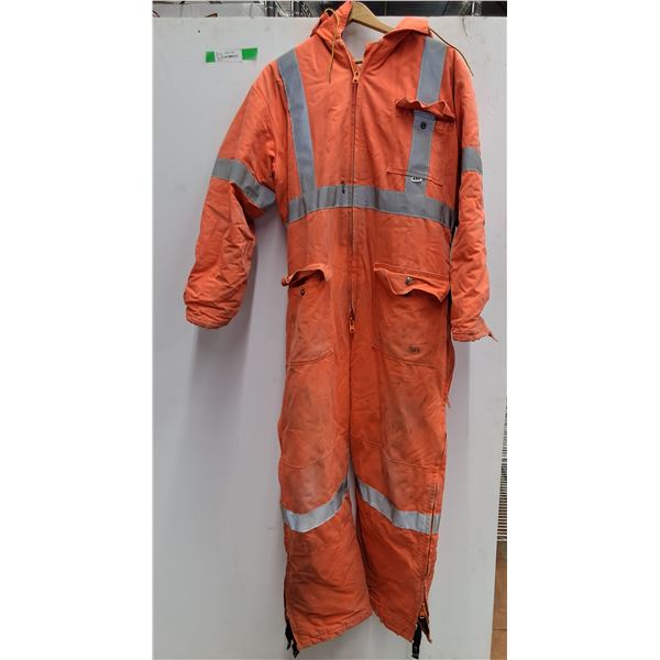 *Ago Men's Insulated Reflective Coveralls-XL