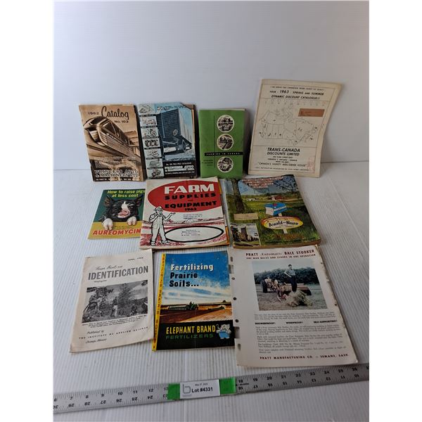 (10) Vintage Catalogues/Sales Flyers- Princess Auto, Farm Supplies & Equip., Misc.