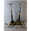 Image 1 : (2) Brass Plated Lamps 24" Tall- Working, As Is