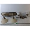 Image 1 : (2) Metal Wall Light Fixtures