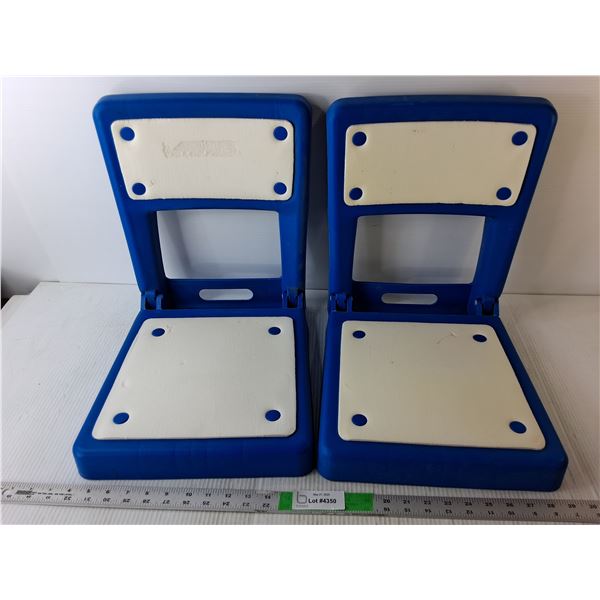 (2) Plastic Folding Boat Seats