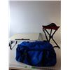 Image 1 : Folding Table 11" Tall, Kuma Collapsible Stool & Outbound Duffel Bag