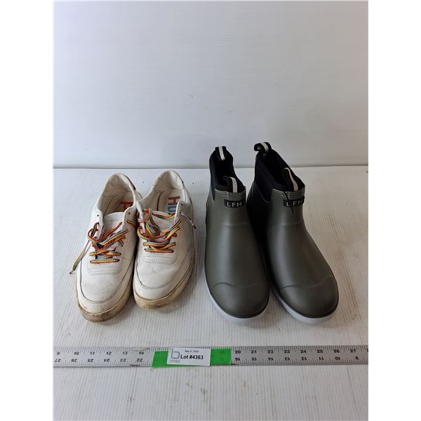 (2) Adult Shoes- Hush Puppies- 11 & LFH Duck Boots- 27