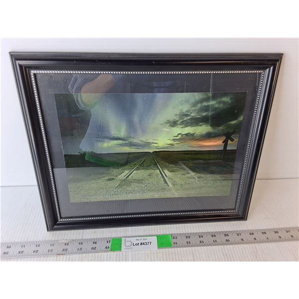 Framed Northern Lights Photo