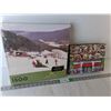 Image 1 : (2) Puzzles- 1000 & 1500 Pieces, Appear Sealed