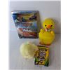 Image 3 : Kids' Lot- Sealed Cars DVD, Chalk, Wooden Decorative Eggs, Misc.