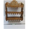 Image 1 : Wooden Fretwork Shelf - 23" x 17" x 7" - CANNOT SHIP - Some Wear