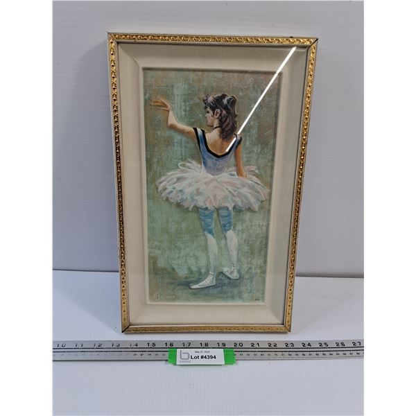 Metal Craft Dimensional Ballerina Picture in Frame - 10" x 16"