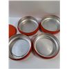 Image 3 : MCM Orange Bee Hive Stacking Canister Set - 13" x 7"