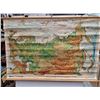 Image 1 : * Vintage Soviet Russia Denoyer-Geppert Map Canvas Hanging Wall Map - 68" x 44" - CANNO